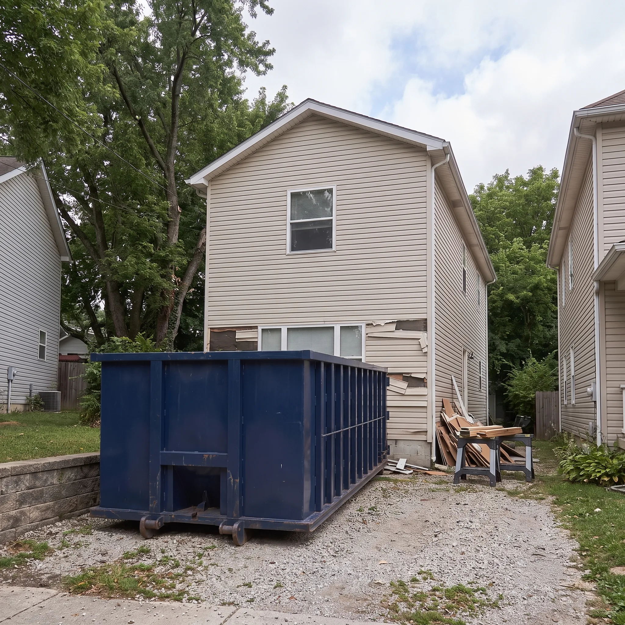 Dumpster on a Allegheny County, PA job site